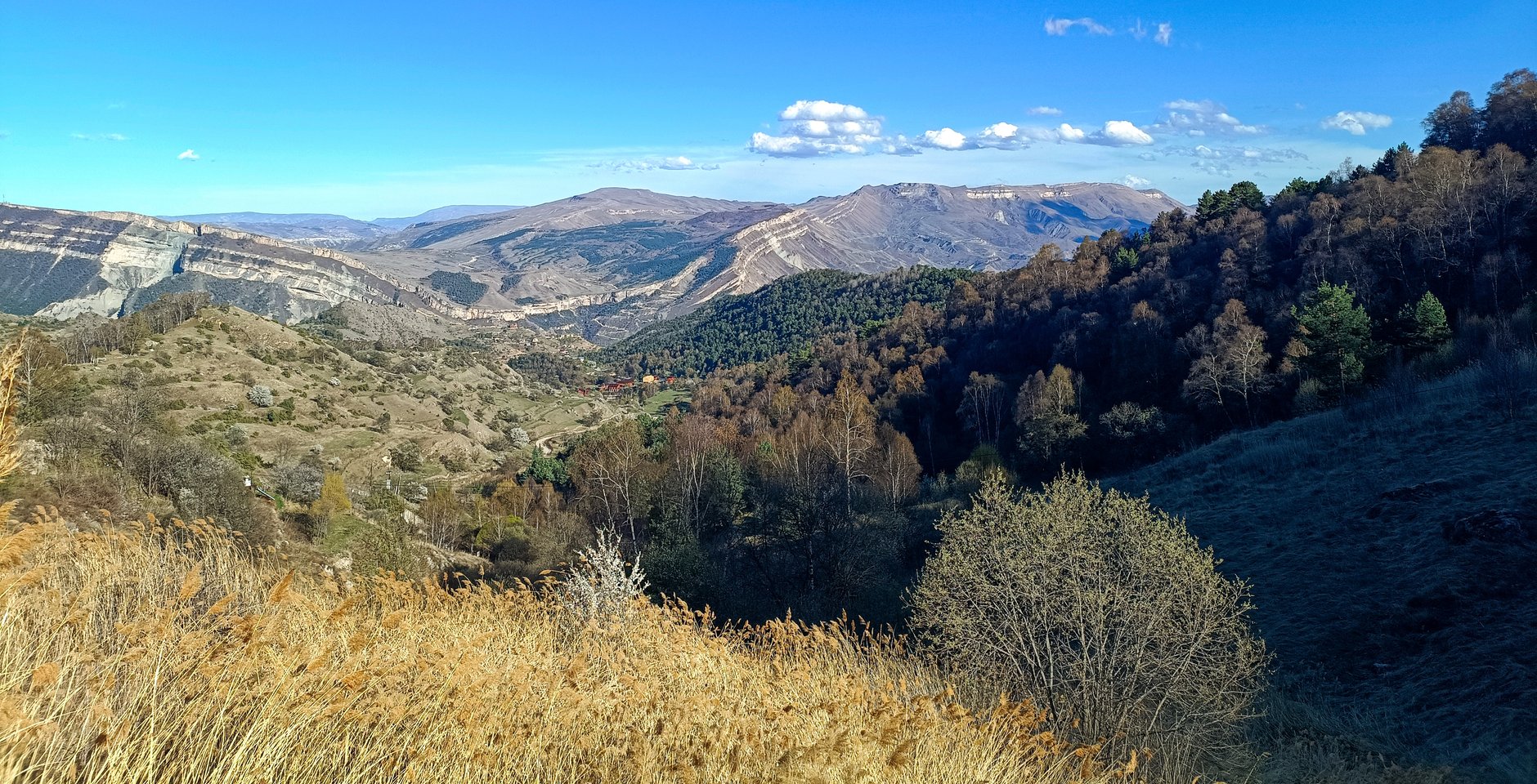Общий вид ландшафта в местах обитания сарезской белозубки в Дагестане. Фото: В.В.Стахеев
